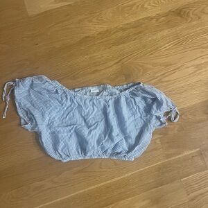 Ania blue striped shirt